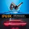 NATIKA Backup/Front View Camera,IP69K Waterproof Great Night Vision HD and Super Wide Angle Metal OEM Style Reverse Rear View Backup Camera for Cars Pickup Trucks SUVs RVs Vans (Chrome