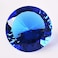 Yarrkc Blue Crystal Glass Diamond Shaped Decoration 60mm Jewel Paperweight,Gift Decoration Idea For Christmas, Thanksgiving And Birthday (Please identify our brand Yarr Store