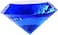 Yarrkc Blue Crystal Glass Diamond Shaped Decoration 60mm Jewel Paperweight,Gift Decoration Idea For Christmas, Thanksgiving And Birthday (Please identify our brand Yarr Store