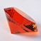 Yarrkc Amber Crystal Glass Diamond Shaped Decoration 60mm Jewel Paperweight,Gift Decoration Idea For Christmas, Thanksgiving (Please identify our brand Yarr Store