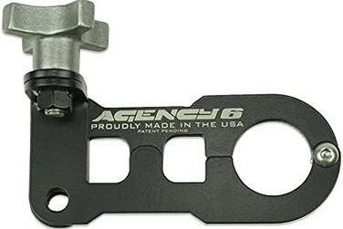Agency 6 Jack Handle Keeper for Hi-Lift Jacks - No rattles, no Splitting, Cracking, or Replacing - 304 Stainless Steel, Coated Black - Made in The USA with US Certified Materials