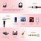 Learsoon Replacement Audio Aux Auxiliary Extension Cord Cable Wire Compatible for Beats by Dr Dre Solo Studio Pro/Detox Edition Headphones (Red