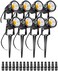 أضواء LED خارجية من ALEDECO، 12 فولت، 5 وات، مقاومة للماء، مناسبة للحدائق والممرات والأشجار (عبوة من 8 قطع)