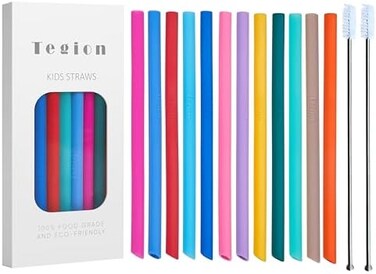اجتازت ماصات Tegion Mini القصيرة المقاومة للانسكاب اختبار الضغط، وهي بديلة قابلة لإعادة الاستخدام بطول 5.5 بوصة، مصنوعة من السيليكون، ومناسبة للأطفال الصغار والرضع في سنواتهم الأولى. تتميز هذه الماصات