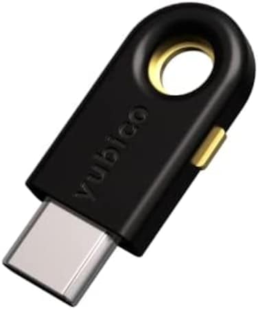 Yubico YubiKey 5C - Two Factor Authentication USB Security Key, Fits USB-C Ports - Protect Your Online Accounts with More Than a Password, FIDO Certified USB Password Key