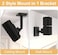 حامل جداري أسود من دينغوسن UB-20 متوافق مع مكبرات صوت Bose Cube Lifestyle 6 و10 و15 و18 و28 و12 (أسود)