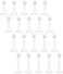 D.Bella Clear Cartilage Earring-16pcs 16G Clear Acrylic Bioflex Tragus Retainer Lip Rings Nose Studs Labret Monroe Ear Helix Earring Clear 6mm/8mm/10mm/12mm