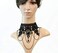 iWenSheng Halloween Costumes Jewelry for Women - Steampunk Black Lace Choker Necklace Gothic Jewelry Accessories, Vampire Choker Necklace Costume for Teen Girls