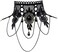 iWenSheng Halloween Costumes Jewelry for Women - Steampunk Black Lace Choker Necklace Gothic Jewelry Accessories, Vampire Choker Necklace Costume for Teen Girls