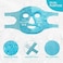 ZN&Ouml;CUET&Ouml;D Cold Face Eye Mask Ice Pack Reduce Face Puff, Dark Circles, Gel Beads Hot Heat Cold Compress Pack, Face SPA for Woman Sleeping, Pressure, Headaches, Skin Care, Post Laser Care[Blue]