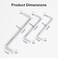 I-MART 3 Pcs Offset Screwdriver Set Right Angle Phillips Screw Driver, Flat Head