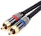 كابل TISINO RCA إلى 1/4 بوصة، كابل TRS إلى RCA ربع بوصة (محول ستيريو 1/4 بوصة إلى 2 RCA) كابل إدخال مقسم صوت Y - 10 أقدام/3 أمتار
