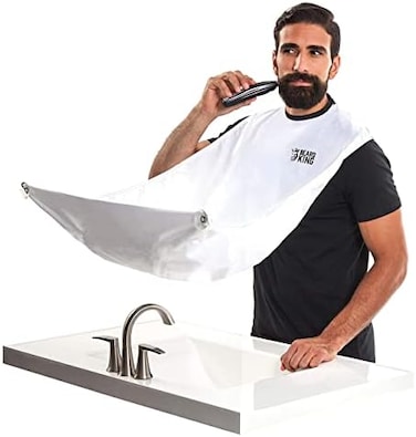 BEARD KING The Official Beard Bib - Hair Clippings CatcherGrooming Cape Apron - ''As Seen On Shark Tank'''