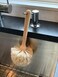 Fox Run, 4 x 4 x 10, Natural Horsehair Fiber Kitchen and Dish Brush