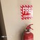 iSYFIX Fire Extinguisher Signs Stickers - 4 Pack 6x7 Inch - Premium Self-Adhesive Vinyl, Laminated for Ultimate UV, Weather, Scratch, Water and Fade Resistance, Indoor and Outdoor