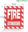 iSYFIX Fire Extinguisher Signs Stickers - 4 Pack 6x7 Inch - Premium Self-Adhesive Vinyl, Laminated for Ultimate UV, Weather, Scratch, Water and Fade Resistance, Indoor and Outdoor