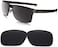 عدسات بديلة من GALAXYLENSE لنظارات Oakley Holbrook المعدنية OO4123 (ليست عدسات Holbrook المستقطبة متعددة الألوان)