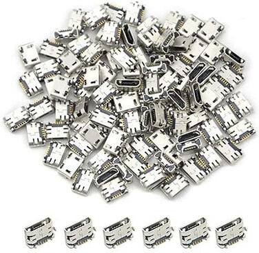 XINGYHENG XLX 100PCS USB Type B Standard Micro Port Female Solder Plug 5 Pin SMD SMT Jack Socket Connector