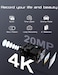 Apexcam Action Camera 4K Sports Cameras 20MP 40M 170&deg;Wide-Angle WiFi Waterproof Underwater Camera with 2.4G Remote Control 2 Batteries 2.0'' LCD Ultra HD Camera with Mounting Accessories Kit