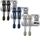 LOCK LACES - Elastic No Tie Shoe Laces (Pack of 3One Size Fits All (Black-Navy Blue-Gray