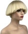 Aimole Short Yaki Straight Synthetic Wigs Blonde Mushroom Head Wig Bowl haircut Wigs Bob