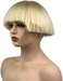 Aimole Short Yaki Straight Synthetic Wigs Blonde Mushroom Head Wig Bowl haircut Wigs Bob