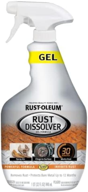 Rust-Oleum Rust Dissolver Trigger Spray GelHeavy-Duty Corrosion Remover for Metal Tools, Cars, Bikes, Grills, Bolts, FirearmsMore32 oz