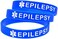 Lyndong 4 Pack Epilepsy Silicone Medical Alert Emergency Bracelet Wristbands for Man Women