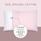 Zenssia Organic Cotton Toddler Pillowcase/Travel Pillowcase Pack of 2 Set 13x18 Inches with Envelope Closure - Hypoallergenic, SoftBreathable Baby Pillow Case Cover Solid Pink