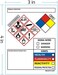 Merhoff &amp; Larkin MerhoffLarkin SDS OSHA Labels for Chemical Safety Data 4 x 3 InchesRoll of 250 MSDS Stickers with GHS Pictograms and Perforated Edges for Easy SeparatingHMIS Hazard Compliant