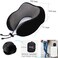 TALLGO Travel Pillow, Best Memory Foam Neck Pillow Head Support Soft Pillow for Sleeping Rest, Airplane CarHome Use (Black