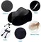 TALLGO Travel Pillow, Best Memory Foam Neck Pillow Head Support Soft Pillow for Sleeping Rest, Airplane CarHome Use (Black