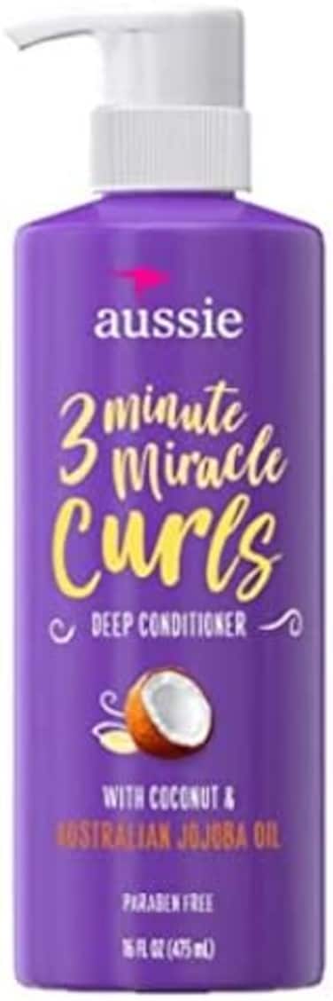 Aussie 3 Minute Miracle Curls Deep Conditioner 16 Ounce Pump (475ml(2 Pack