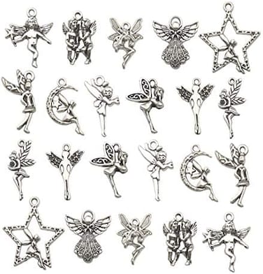 iloveDIYbeads Antique Silver Charms Pendants for Crafting, Jewelry Findings Making Accessory for DIY Necklace Bracelet