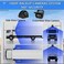 DOUXURY RV Backup Camera System with 9'' Quad Split 1080P Monitor for Truck Trailer Semi Camper Bus4 AHD Rear Side View Camera with DVR Record Function IP69 Waterproof Night Vision Avoid Blind Spot