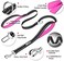PoyPet 5 Feet Heavy Duty Dog Leash - Car Seat Belt - 2 Handles -Padded Traffic Grip for Extra Control(Pink