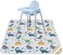 CLCROBD Splat Floor Mat for Under High Chair/Arts/Crafts, 51" Waterproof Anti-Slip Food Splash Spill Mess Mat, Washable Portable Picnic Mat and Table Cloth