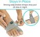 Vive Bunion Brace Big Toe Corrector Straightener With Splint Hallux Valgus Pad Joint Pain Relief Alignment Treatment Orthopedic Sleeve Foot Wrap Support One Size Gray