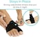 Vive Bunion Brace Big Toe Corrector Straightener With Splint Hallux Valgus Pad Joint Pain Relief Alignment Treatment Orthopedic Sleeve Foot Wrap Support One Size Black