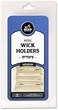 Ner Mitzvah Metal Wick Holder Set &ndash; 9 Holders and 50 Wax Coated Cotton Wicks &ndash; Sits in Full Oil Cup for Optimal Safety and Burn Time &ndash; Tzinores by Medium 30502