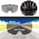 Shinmax Fahrradhelm Mit Visier UV-Schutz, Herren Damen Mit USB Licht Leuchtaufkleber, F&uuml;r Erwachsene Leichter Einstellbar MTB Stra&szlig;e Rennradhelm