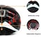 Shinmax Fahrradhelm Mit Visier UV-Schutz, Herren Damen Mit USB Licht Leuchtaufkleber, F&uuml;r Erwachsene Leichter Einstellbar MTB Stra&szlig;e Rennradhelm