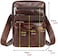 Hebetag Leather Shoulder Messenger Bag for Men Business Pack Wallet Phone Purse