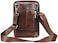 Hebetag Leather Shoulder Messenger Bag for Men Business Pack Wallet Phone Purse