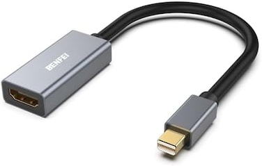 BENFEI Mini DisplayPort إلى محول HDMI 4K، محول Thunderbolt 2 إلى HDMI متوافق مع MacBook Air/Pro، Microsoft Surface Pro/Dock، الشاشة، جهاز العرض [موصلات مطلية بالذهب وغطاء من الألومنيوم]