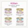 Fancy Feast Purina Grain Free Classic Pet Collection Food Variety Pack For Kitten - 4 Flavors - (24Boxes