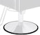 Noverlife 22.8 inch/ 58cm Salon Equipment Floor Protective Rubber, Barber Salon Styling Chair Hydraulic Base Ring Gasket for Protecting Tile Floor Wood Floor, Preventing Hair from Hiding