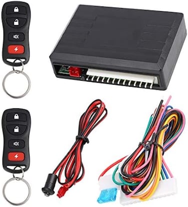 X AUTOHAUX Universal Car Keyless Entry System Door Lock Locking Remote Central Kit DC 12V