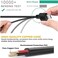 TEKMATTER 2 Pack 10ft PS4 Controller Charging Cable Play and Charger Data Sync Cord for Sony Playstation 4/ PS4 Pro/ PS4 Slim/ PS4 Controllers Microsoft Xbox One X/One S/One Elite/One Controllers (Bla