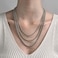 FEEL STYLE 3-5mm Stainless Steel Chain Necklace Twist Rope for Men Women Jewelry 14-30 Inch